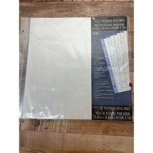 Westrim 12"x12" Postbound Refill Pages For Albums With Plastic Protectors 26609P